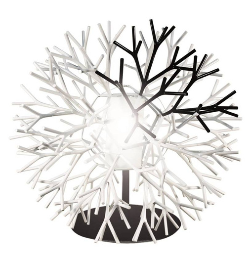 Lampe à poser arbre noir et blanc E27 60W Coral 41-96893