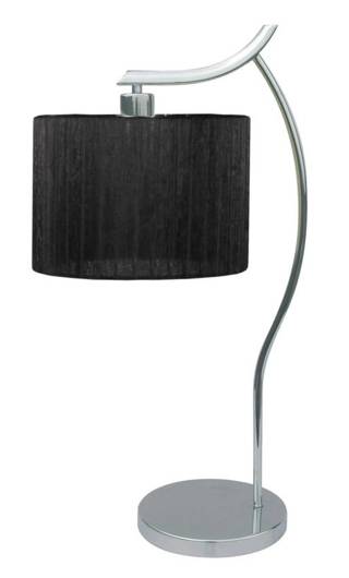 Lampe de bureau chromée abat-jour carny Draga Candellux 41-10414