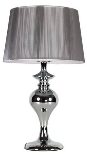 Lampe de chevet abat-jour fil d&#39;argent Gillenia Candellux 41-11954