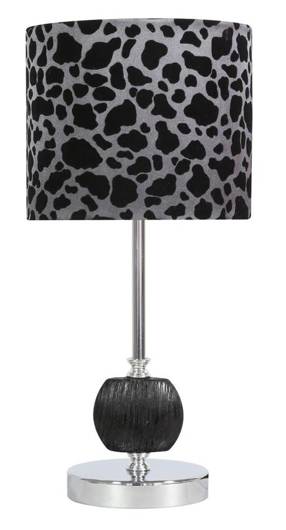 Lampe de table chrome/noir Cort 41-34632