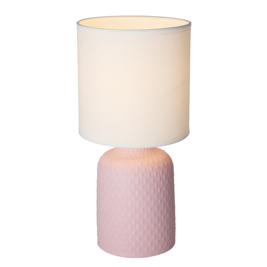 Lampe de table de chevet en céramique rose Iner Candellux 41-79855