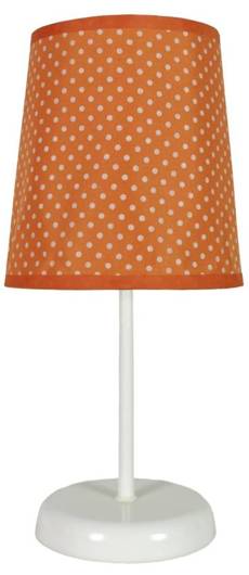 Lampe de table orange à pois Gala 41-98286