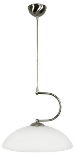 Plafonnier Candellux 31-72156 Lido1X60W E27 nickel satiné