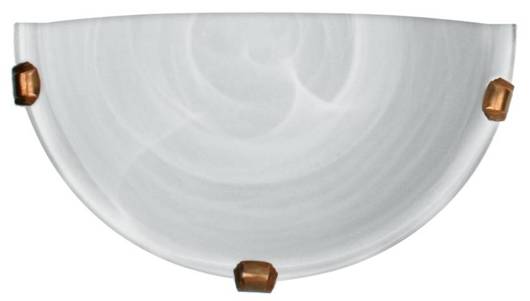 Plafonnier Candellux Duna 11-38688 Plafon1/2 Manche Blanc Patiné 60W