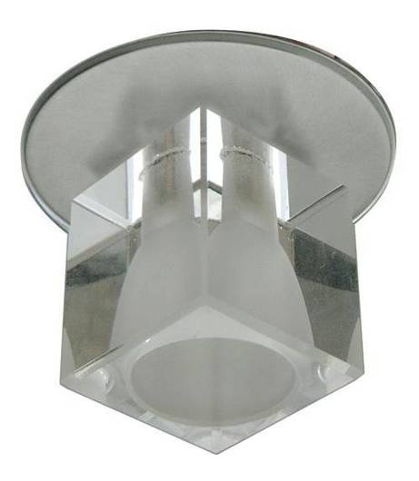 Plafonnier Candellux G4 fixe cristal nickel satiné 20 W