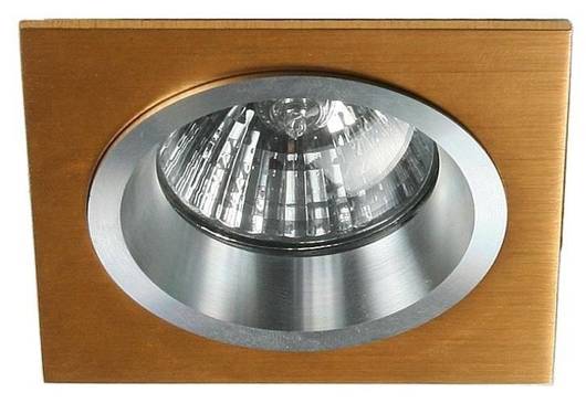 Plafonnier Candellux carré fixe chrome doré 2210245