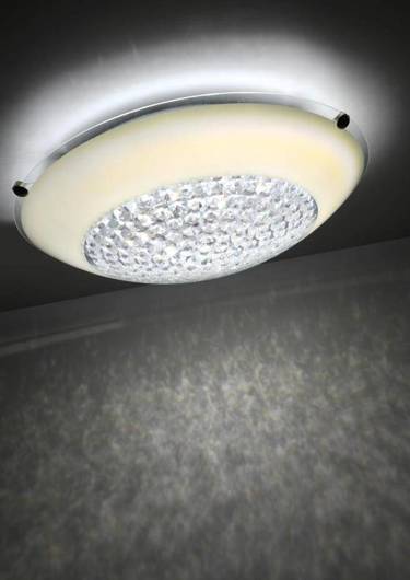 Plafonnier LED blanc Pristina 14-73150 avec cristaux