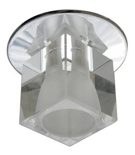 Plafonnier candellux sk-06 ch g4 couvercle chrome plafond. cristal constant 20w g4