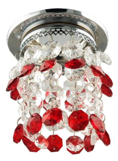 Plafonnier décoratif chrome/rouge SK-68 2245600