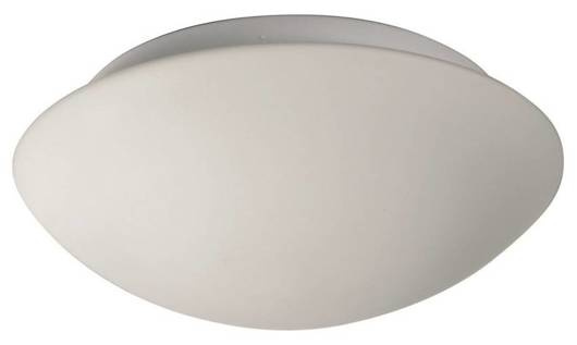 Plafonnier en verre blanc pour salle de bain E27 60W 17,5cm Nina Candellux 12-74150