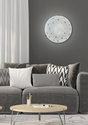 Plafonnier mural rond en verre blanc 60W Rock Candellux 13-82176