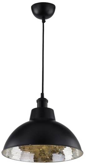 Plafonnier suspendu 1X60W E27 noir SCRIMI 31-56658