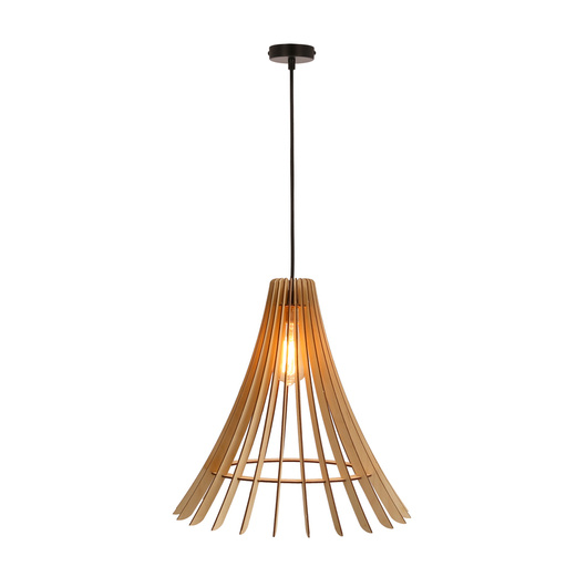 Suspension Eco 1 1x40 e27 Abat-jour en bois