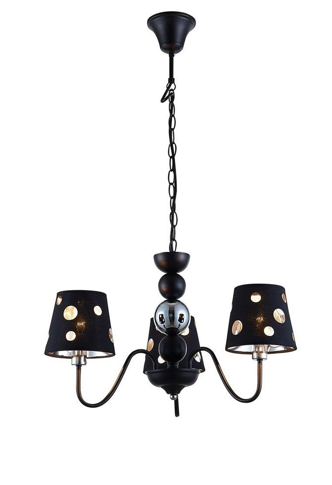 Suspension lustre noir 3xE14 Batley Ledea 50203105