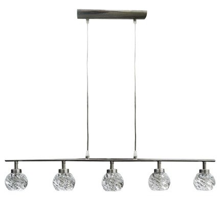 Deckenleuchte Candellux 35-04607 Gira 5X40W G9 satiniertes Nickel