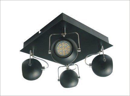 Deckenleuchte Candellux Tony 98-25036 LED-Deckenleuchte Gu10 mattschwarz