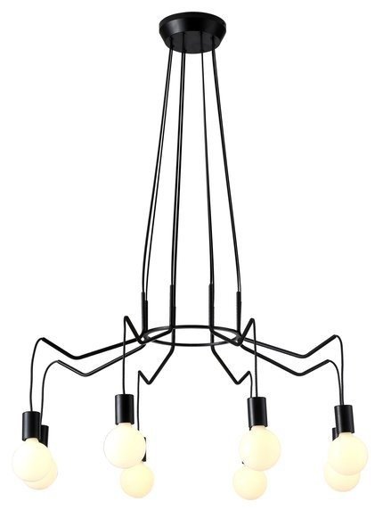 Hängedeckenleuchte schwarz matt Leuchte 8x40W Basso Candellux 38-71057