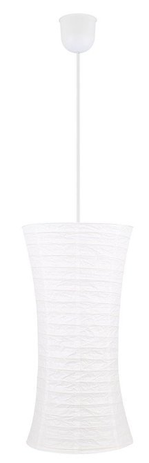 Hängelampe aus weißem Papier, verstellbar, 60 W, E27, Tai Candellux 3496011-00