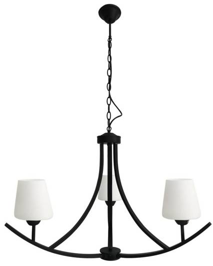 Candellux London 33-38708 schwarze Deckenleuchte