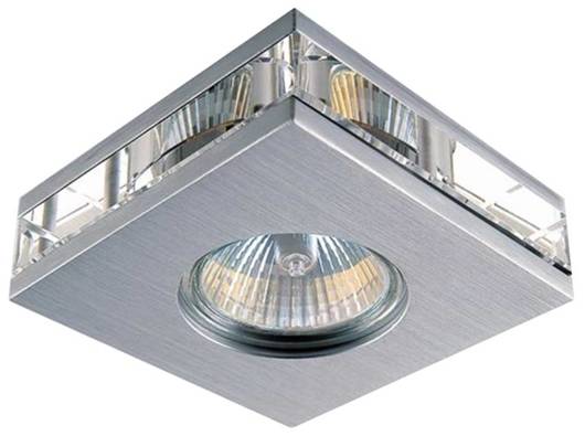 Deckenleuchte Aluminium satiniert quadratisch MR16 50W SA-06 Candellux 2224558