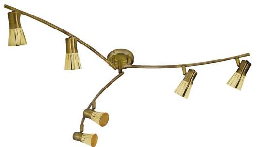 Deckenleuchte Candellux 96-84494 Arena-Streifen 6*40W R50 E14 Gold