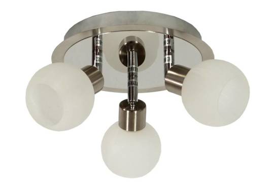 Deckenleuchte plafond 3X40W G9 satiniertes Chrom ALABASTER 98-07025