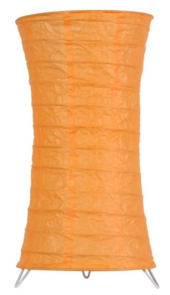 Orangefarbene Stehleuchte aus Papier 60W E14 Tai Candellux 5096911-18