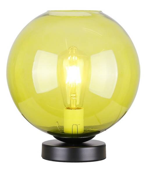 Schrank-Nachttischlampe grünes Glas 60W E27 Globe Candellux 41-78292