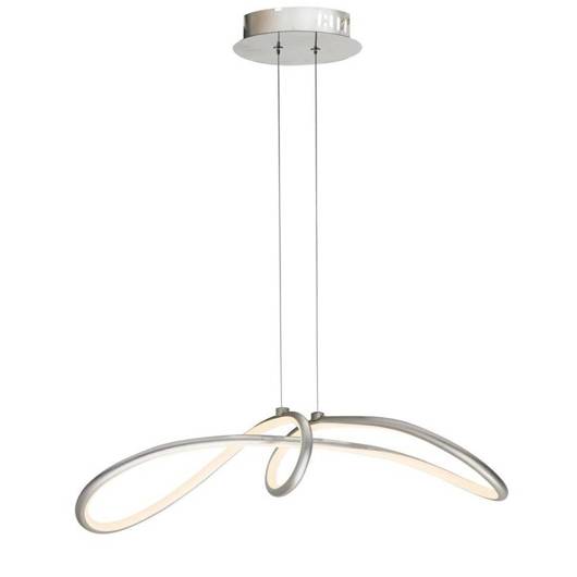 Silberne verstellbare Pendelleuchte LED 38W 4000K Slash Candellux 31-69887