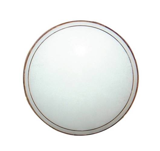 Weißer runder Glaslampenschirm für Decke 31,6 cm Candellux 63-12305