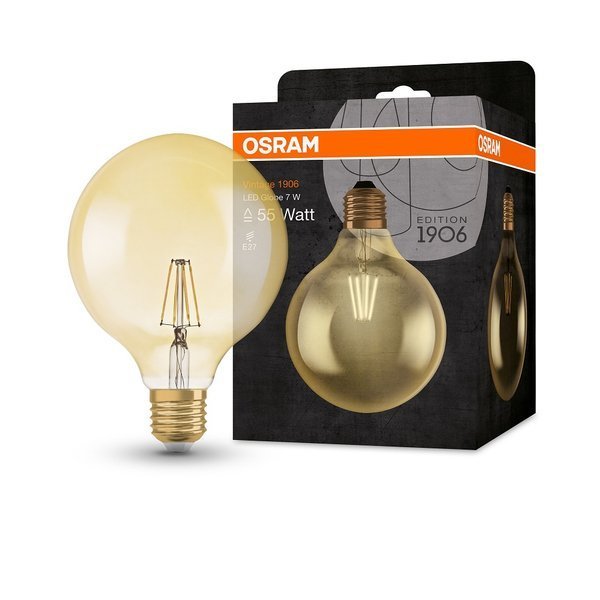 Żarówka LED E27 6,5W 720LM 2400K VINTAGE GLOBE125 52 OSRAM