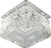 Ceiling fixture candellux sk-50 ch/wh g4 fixed ceiling fixture crystal 20w g4 cut cube