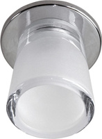 Plafonnier Candellux G4 chrome cristal cylindre fixe