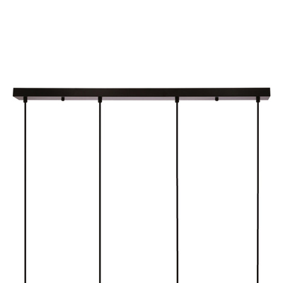 Spie hanging black brass e27 colorless lampshade