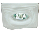 White square glass ceiling luminaire SS-01 2240201