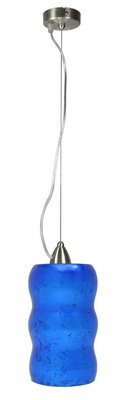 Trilogy 31-00500 suspension en verre bleu