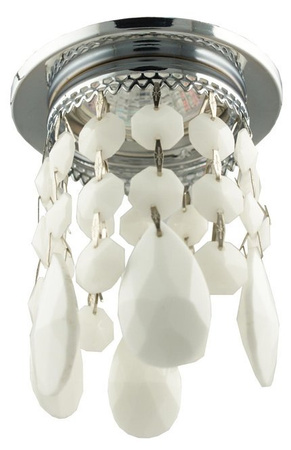 White ceiling luminaire with crystals MR16 50W SK-64 Candellux 2245150