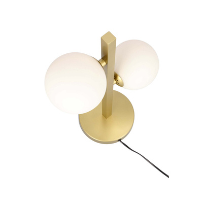 Doppelte Messing-Tischlampe Kama 42-73433
