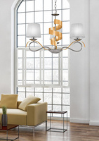 Lampa suspendata crom/aur candelabru 3x40W E14 Denis Candellux 33-23421