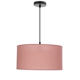 Lampa wisząca z abażurem Shanti wrzosowa do salonu i sypialni