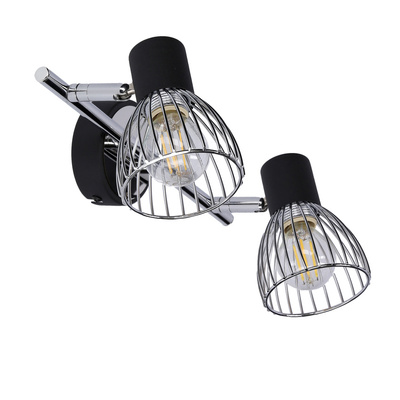 Wall lamp candellux modo 92-61522 e14 black+chrome