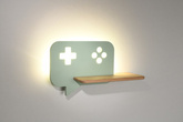 Applique LED 5W menthe pour enfant avec étagère Console 21-75680