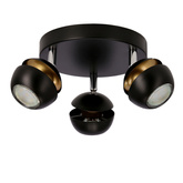 Boni plafond 3x3w gu10 led schwarz
