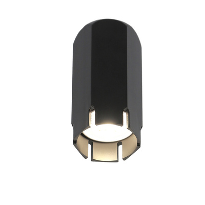 Black tube surface mounted ceiling luminaire 2282831