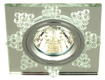 Deckenleuchte Candellux SS20 quadratisches festes transparentes Glas