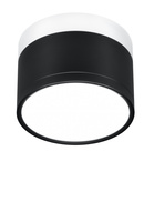 Plafonnier noir et blanc LED 4000K Tube 2273716