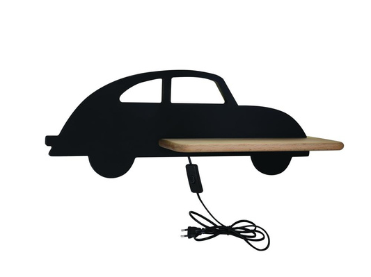 Applique murale étagère 5W LED 4000K IQ Kids Car noir 21-85078