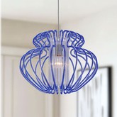 Lampa sufitowa wisząca 1X60W E27 niebieska IMPERIA 31-36592