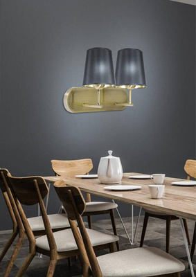 Milonga 22-53510 black/patina double wall lamp