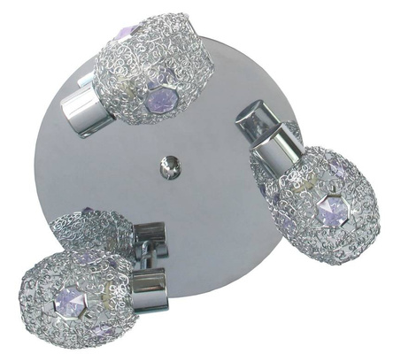 Plafonnier Candellux 98-56224 Golden plafond 3X40W G9 chrome violet